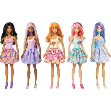 GTP42 Кукла-сюрприз Barbie Color Reveal Металлик